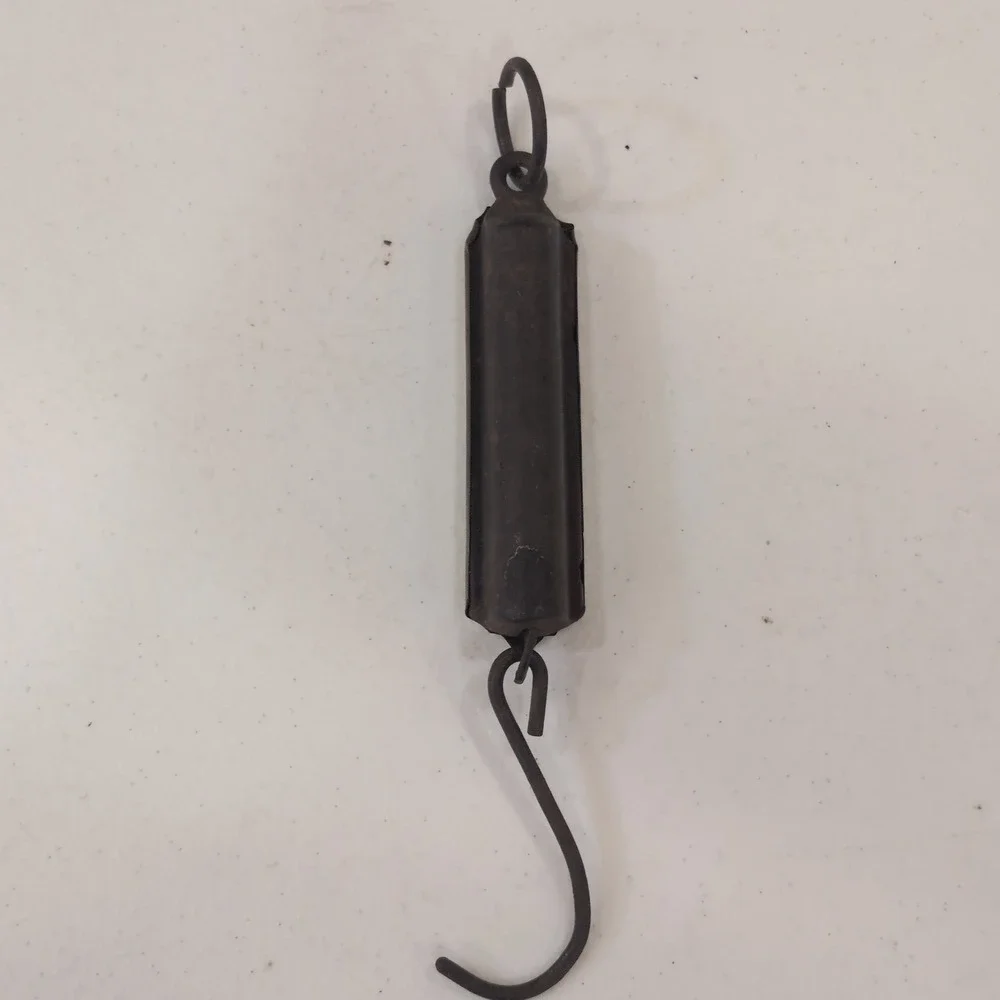 Vintage PS & W Co. Brass Hanging Scale 25 lb Star Antique 8.5 inch 1890-1910 - Picture 5 of 10